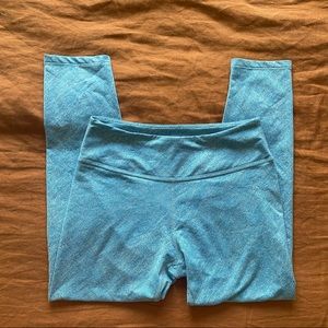 Beyond Yoga blue space dye leggings